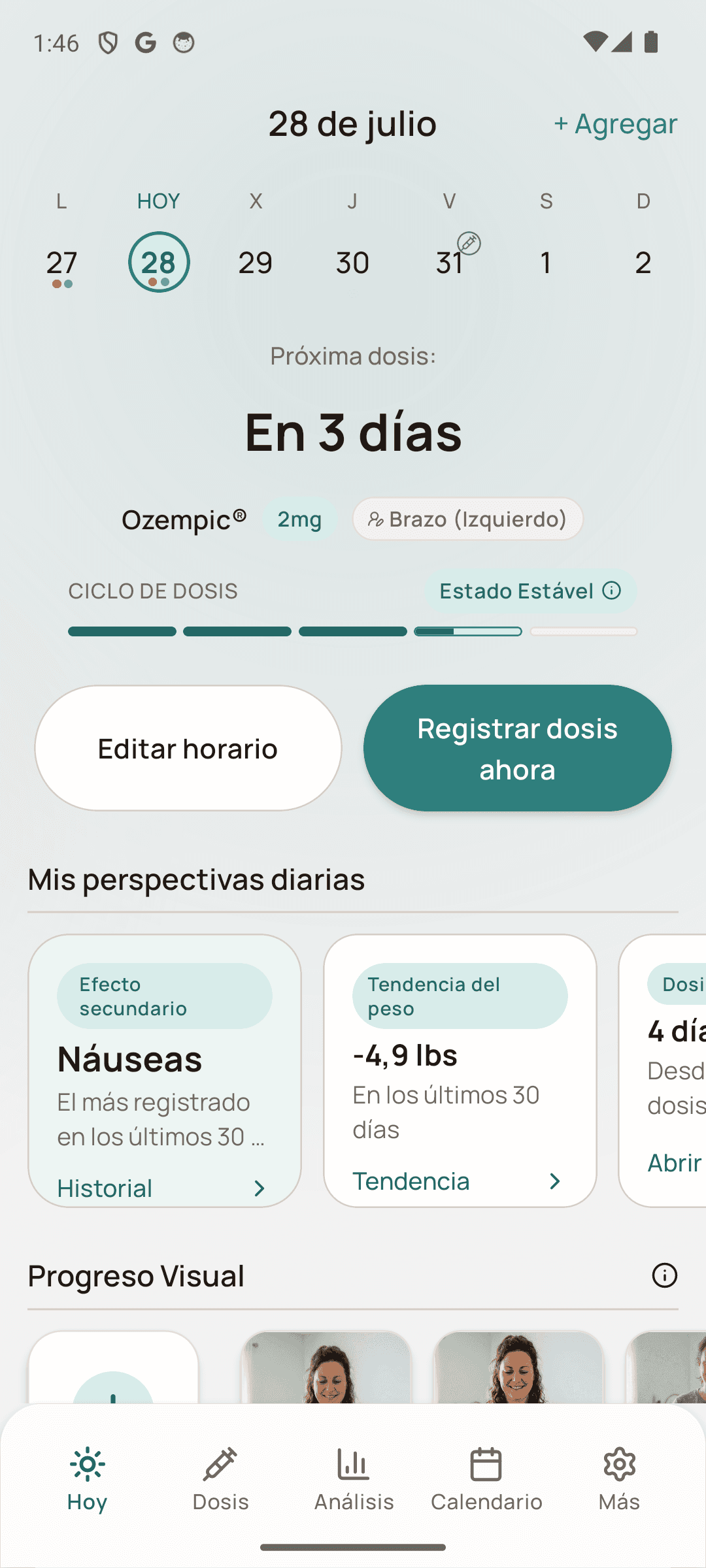 Resumen de funciones de Dosio en español en Android